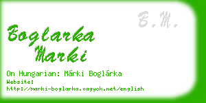 boglarka marki business card